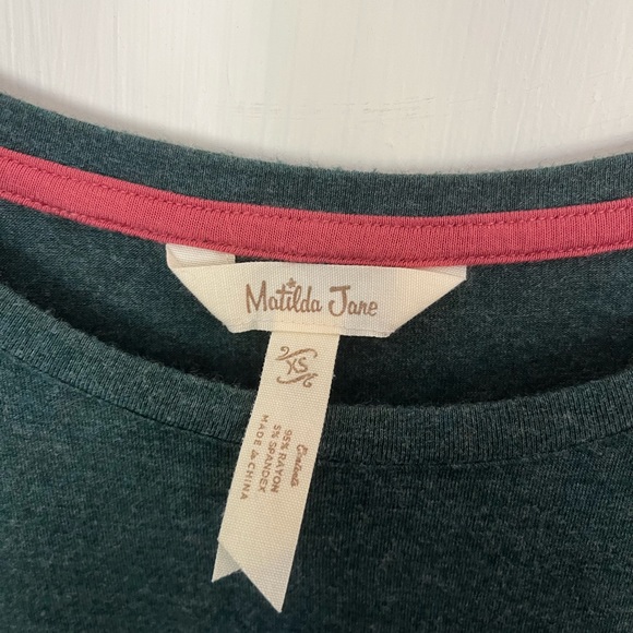 Extra small Matilda Jane Green tunic good used condition - Picture 2 of 2